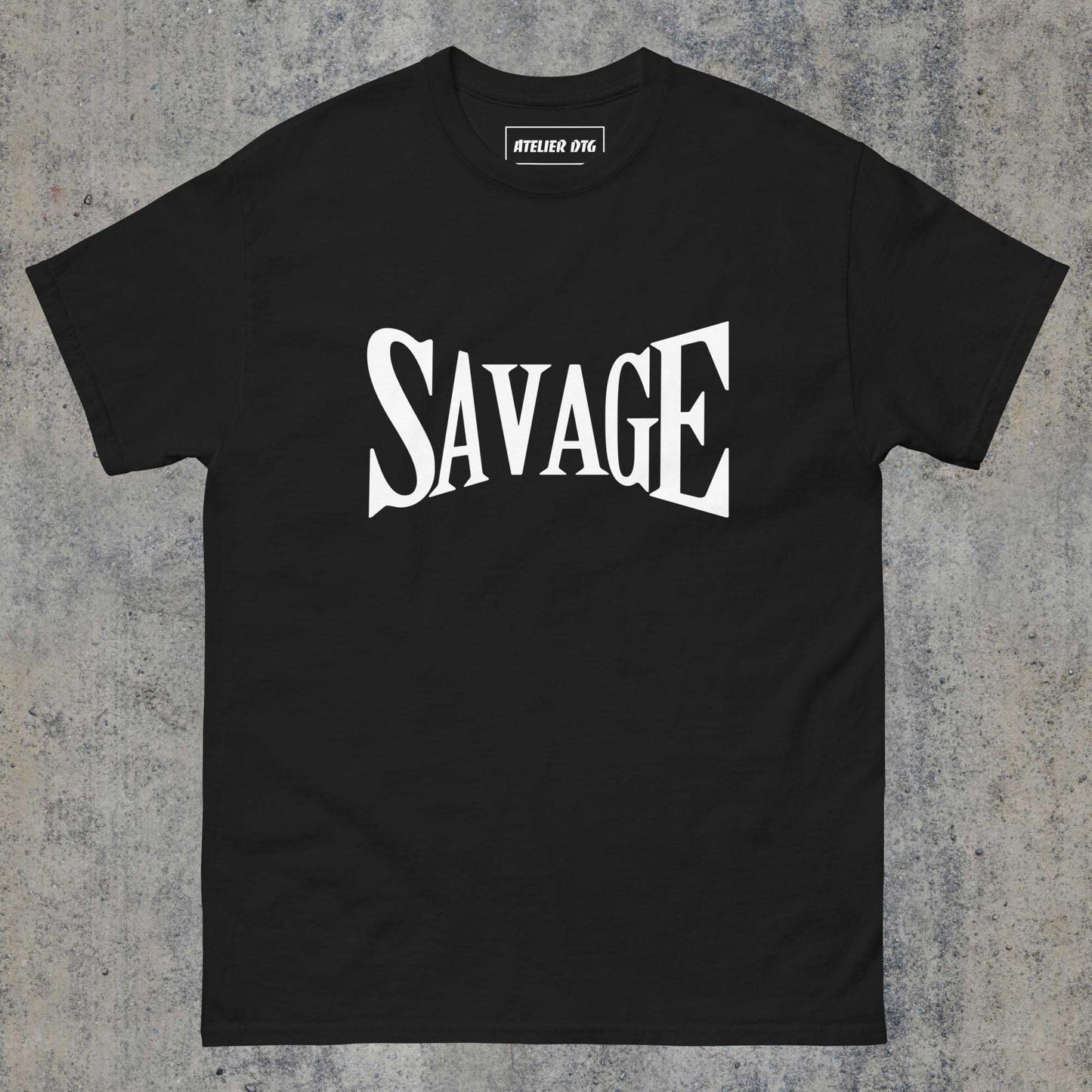 > Savage classic tee Black Colour.