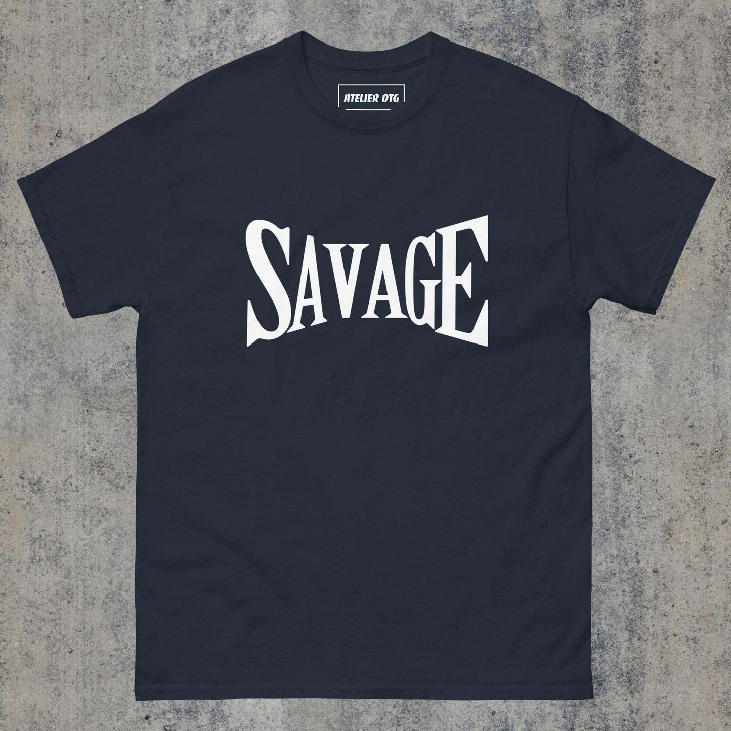> Savage classic tee Navy Colour.