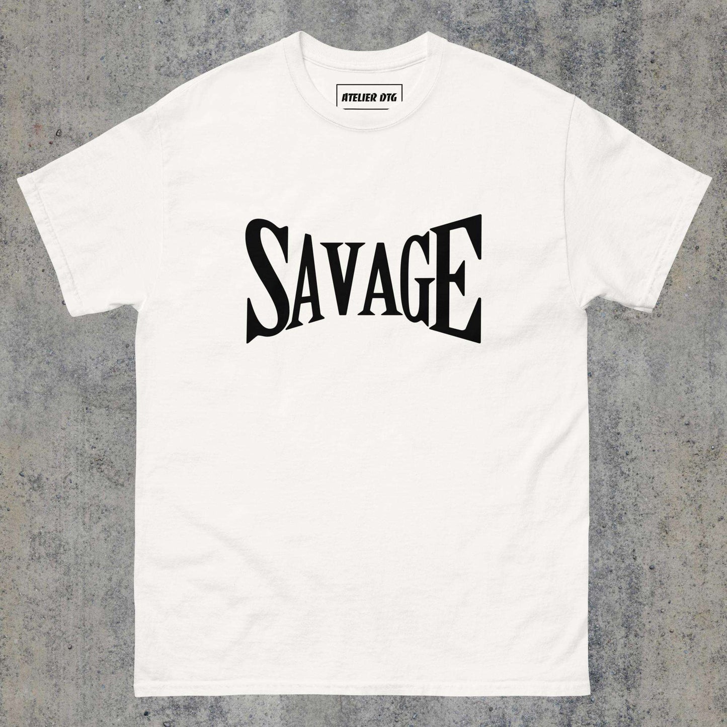 > Savage classic tee White Colour.