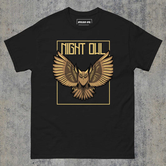  > Night Owl classic tee Black Colour.