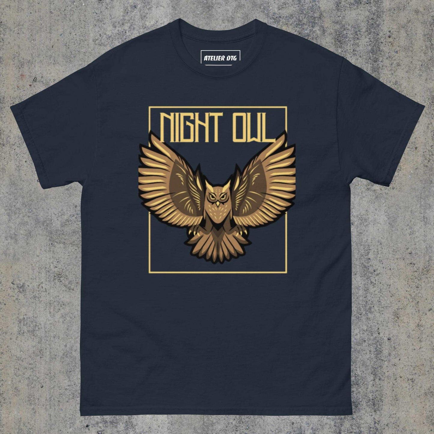  > Night Owl classic tee Navy Colour.