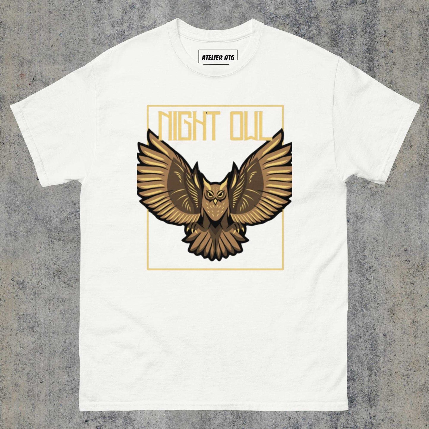  > Night Owl classic tee White Colour.