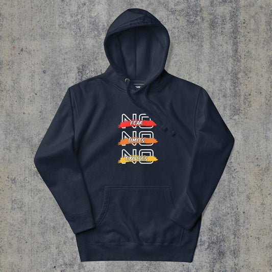  > No Excuses Premium Hoodie Navy Blazer Colour