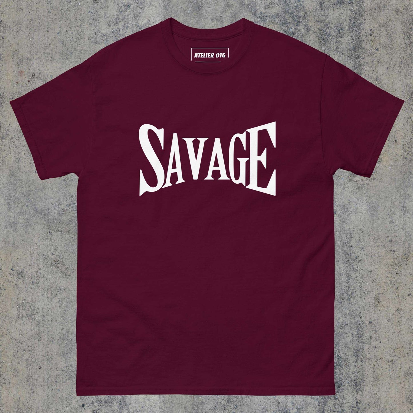  > Savage classic tee Maroon Colour.