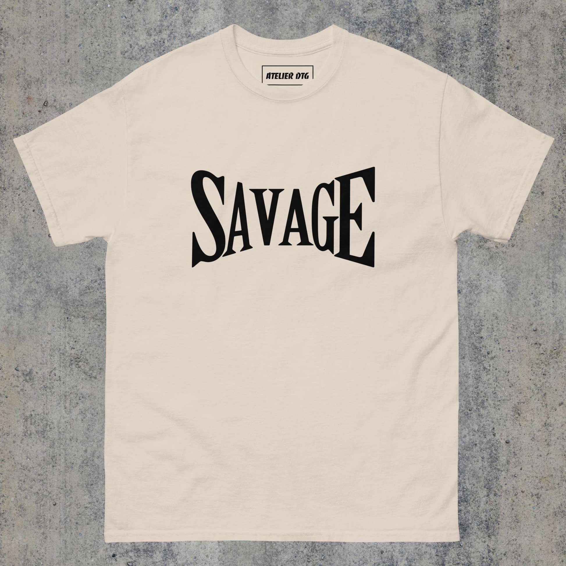  > Savage classic tee Natural Colour.